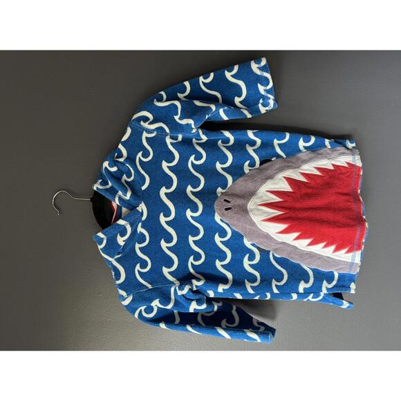 Mini Boden Kids Shark Hooded Sweatshirt 3-4Y - Picture 1 of 8